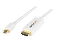 StarTech.com Cable Conversor Mini DisplayPort a HDMI de 2m - Color Blanco - Ultra HD 4K - cable adaptador - DisplayPort / HDMI - 2 m