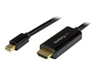 StarTech.com Cable Conversor Mini DisplayPort a HDMI de 2m - Color Negro - Ultra HD 4K - cable adaptador - DisplayPort / HDMI - 2 m