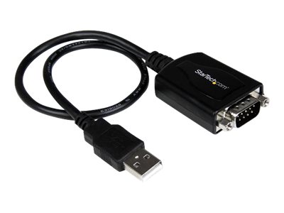  STARTECH.COM  Cable de 0,3m USB a Puerto Serie Serial RS232 con Retención del Puerto de Asignación COM - 1x DB9 Macho - 1x USB A Macho - adaptador seriICUSB232PRO