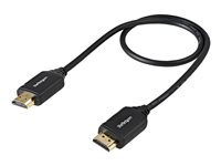 StarTech.com Cable de 0,5m HDMI de alta velocidad premium con Ethernet - 4K 60Hz - Cable para Blu-Ray UltraHD 4K 2.0 - cable HDMI con Ethernet - 50 cm