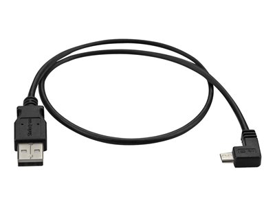  STARTECH.COM  Cable de 0,5m Micro USB Acodado a la Derecha para Carga y Sincronización de Smartphones o Tablets - cable USB - Micro-USB tipo B a USB - 50 cmUSBAUB50CMRA