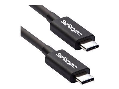  STARTECH.COM  Cable de 0,5m Thunderbolt 3 USB-C (40Gbps) - Compatible con Thunderbolt y USB - cable Thunderbolt - USB-C a USB-C - 50 cmTBLT34MM50CM