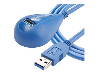  STARTECH.COM  Cable de 1,5m de Extensión Alargador USB 3.0 SuperSpeed - Base Dock - Macho a Hembra USB A - Extensor de Sobremesa - Azul - cable alargador USB - USB Tipo A a USB Tipo A - 1.5 mUSB3SEXT5DSK