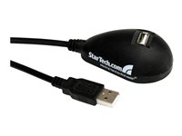 StarTech.com Cable de 1,5m Extensión Alargador USB 2.0 de Sobremesa Escritorio alta velocidad Hi Speed - Macho a Hembra USB A - Extensor - cable alargador USB - USB a USB - 1.5 m