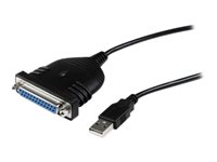 StarTech.com Cable  de 1,8m Adaptador de Impresora Paralelo DB25 a USB - 1x DB25 Macho - 1x USB A Macho - adaptador paralelo - USB 2.0 - IEEE 1284
