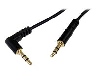 StarTech.com Cable de 1,8m de Audio Estéreo de 3,5mm Acodado en Ángulo a la Derecha Macho a Macho Cable Mini Jack - cable de audio - 1.8 m