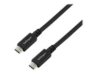 StarTech.com Cable de 1,8m USB-C a USB-C con capacidad para Entrega de Alimentación de 5A - USB TipoC - Cable de Carga USBC - USB 3.0 - cable USB de tipo C - USB-C a USB-C - 1.8 m