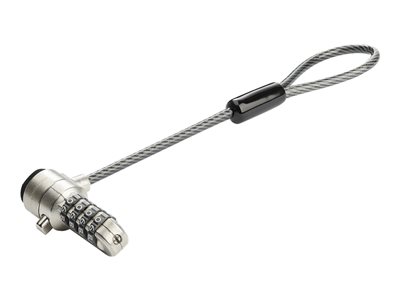  STARTECH.COM  Cable de 15cm de Extensión para Cable de Seguridad Antirrobo - con Candado de Combinación de 4 Dígitos para K-Slot - Cable Antirrobo de SBRNCHLOCK