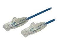 StarTech.com Cable de 1m de Red Ethernet Cat6 Delgado Sin Enganches - Cable de Red Snagless - Azul - cable de interconexión - 1 m - azul