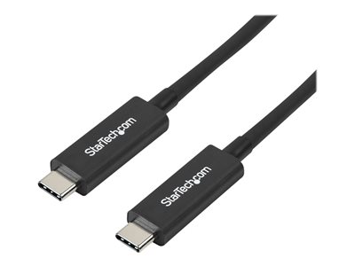  STARTECH.COM  Cable de 1m Thunderbolt 3 USB C (40 Gbps) - Cable Compatible con Thunderbolt y USB - cable Thunderbolt - USB-C a USB-C - 1 mTBLT3MM1MA