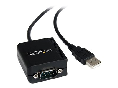  STARTECH.COM  Cable de 2,5m USB a 1 Puerto Serie Serial RS232 FTDI Aislamiento Óptico - 1x DB9 Macho - 1x USB A Macho - adaptador serie - USB - RS-232ICUSB2321FIS