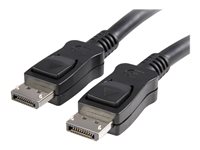 StarTech.com Cable de 2m Certificado DisplayPort 1.2 4k con Cierre de Seguridad Bloqueo con Pestillo 2x Macho DP Extensor Latches - Negro - cable DisplayPort - 2 m