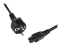 StarTech.com Cable de 2m de Alimentación para Portátiles, Enchufe UE a C5, 2,5A 250V, 18AWG, Cable de Repuesto para Cargador, Cable Hoja de Trébol Mickey Mouse, Cable para Europa, UL (PXTNB3SEU2M) - cable de alimentación - IEC 60320 C5 a CEE 7/7 - 2 m