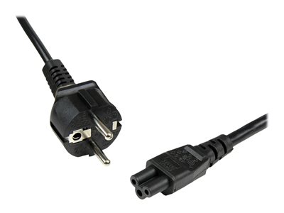  STARTECH.COM  Cable de 2m de Alimentación para Portátiles, Enchufe UE a C5, 2,5A 250V, 18AWG, Cable de Repuesto para Cargador, Cable Hoja de Trébol Mickey Mouse, Cable para Europa, UL (PXTNB3SEU2M) - cable de alimentación - IEC 60320 C5 a CEE 7/7 - 2 mPXTNB3SEU2M