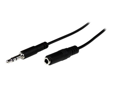  STARTECH.COM  Cable de 2m de Extensión Alargador de Auriculares Mini-Jack 3,5mm Estéreo Macho a Hembra - Delgado - cable alargador de audio - 2 mMU2MMFS