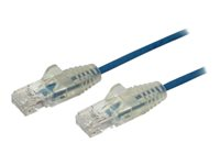 StarTech.com Cable de 2m de Red Ethernet Cat6 Delgado Sin Enganches - Cable de Red Snagless - Azul - cable de interconexión - 2 m - azul N6PAT200CMBLS