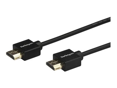  STARTECH.COM  Cable de 2m HDMI 2.0, Cable HDMI Premium 4K 60Hz de Alta Velocidad con Ethernet, Cable HDMI Ultra HDMI, Cable de Vídeo para TV / Monitor / Ordenador Portátil / PC, HDMI a HDMI (HDMM2MLP) - cable HDMI - 2 mHDMM2MLP