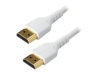 StarTech.com Cable de 2m HDMI Premium de alta velocidad con Ethernet - 4K 60Hz - con Fibra de Aramida - HDMI 2.0 - (RHDMM2MPW) - cable HDMI con Ethernet - 2 m