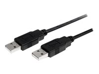 StarTech.com Cable de 2m USB 2.0 Alta Velocidad Macho a Macho USB A - Negro - cable USB - USB a USB - 2 m