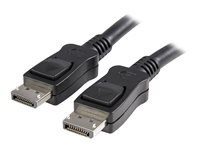 StarTech.com Cable de 3m Certificado DisplayPort 1.2 4k con Cierre de Seguridad Bloqueo con Pestillo - 2x Macho DP - Negro - cable DisplayPort - 3 m