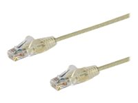 StarTech.com Cable de 3m de Red Ethernet Cat6 Delgado Sin Enganches - Cable de Red Snagless - Gris - cable de interconexión - 3 m - gris