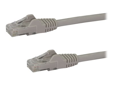  STARTECH.COM  Cable de 3m Gris de Red Gigabit Cat6 Ethernet RJ45 sin Enganche - Cable Patch Snagless Macho a Macho - cable de interconexión - 3 m - grisN6PATC3MGR
