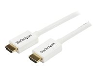 StarTech.com Cable de 3m HDMI con Ethernet CL3 - Cable HDMI Ultra HD para Instalaciones en Muro - Cable HDMI de Alta Velocidad UHD 4K 30Hz 10,2 Gbps - Cable de Vídeo HDMI 1.4 30AWG, Blanco (HD3MM3MW) - cable HDMI - 3 m