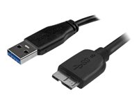 StarTech.com Cable de 3m USB 3.0 Delgado - A Macho a Micro B Macho - cable USB - Micro-USB tipo B a USB Tipo A - 3 m