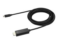 StarTech.com Cable de 3m USB C a HDMI - Cable Adaptador de Vídeo USB Tipo C a HDMI 2.0 4K de 60Hz - Compatible con Thunderbolt 3 - Portátil a Monitor HDMI - Modo Alt DP 1.2 HBR2 - Negro (CDP2HD3MBNL) - cable adaptador - HDMI / USB - 3 m