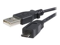 StarTech.com Cable de 50cm Micro USB B a USB A Cargador para Teléfono Móvil Datos USB 2.0 Alta Velocidad Hi Speed - Macho a Macho - Negro - cable USB - USB a Micro-USB tipo B - 50 cm