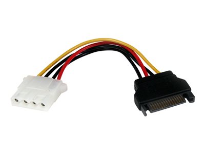  STARTECH.COM  Cable de Alimentación de 15cm Adaptador Molex LP4 a SATA - Hembra a Macho - Cable Conversor - adaptador de corriente - alimentación SATALP4SATAFM6IN