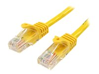 StarTech.com - Cable de Red de 0,5m Amarillo Cat5e Ethernet RJ45 sin Enganches - Latiguillo Snagless - cable de interconexión - 50 cm - amarillo