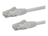 StarTech.com Cable de Red de 0,5m Blanco Cat6 UTP Ethernet Gigabit RJ45 sin Enganches - Latiguillo Snagless de 50cm - cable de red - 50 cm - blanco
