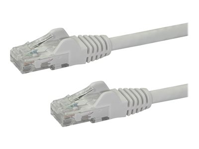  STARTECH.COM  Cable de Red de 0,5m Blanco Cat6 UTP Ethernet Gigabit RJ45 sin Enganches - Latiguillo Snagless de 50cm - cable de red - 50 cm - blancoN6PATC50CMWH