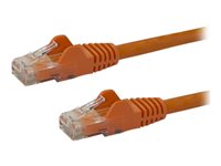 StarTech.com Cable de Red de 0,5m Naranja Cat6 UTP Ethernet Gigabit RJ45 sin Enganches - Latiguillo Snagless de 50cm - cable de red - 50 cm - naranja