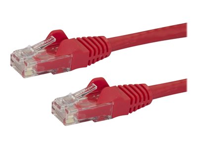  STARTECH.COM  Cable de Red de 0,5m Rojo Cat6 UTP Ethernet Gigabit RJ45 sin Enganches - Latiguillo Snagless de 50cm - cable de red - 50 cm - rojoN6PATC50CMRD