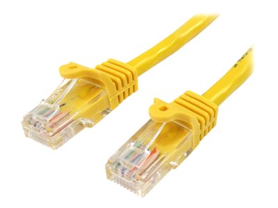  STARTECH.COM  - Cable de Red de 5m Amarillo Cat5e Ethernet RJ45 sin Enganches - Latiguillo Snagless - cable de red - 5 m - amarillo45PAT5MYL