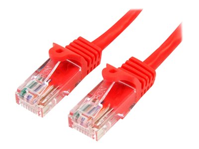  STARTECH.COM  - Cable de Red de 5m Rojo Cat5e Ethernet RJ45 sin Enganches - Latiguillo Snagless - cable de red - 5 m - rojo45PAT5MRD