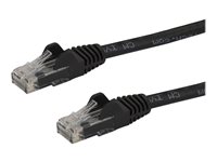 StarTech.com Cable de Red Ethernet Snagless Sin Enganches Cat 6 Cat6 Gigabit - cable de interconexión - 15 m - negro