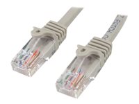 StarTech.com Cable de Red Ethernet UTP Patch Snagless Sin Enganches Cat5e Cat 5e RJ45 - cable de interconexión - 2 m - gris