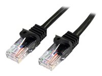 StarTech.com Cable de Red Ethernet UTP Patch Snagless Sin Enganches Cat5e Cat 5e RJ45 - cable de interconexión - 2 m - negro