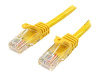 StarTech.com Cable de Red Ethernet UTP Patch Snagless Sin Enganches Cat5e Cat 5e RJ45 - cable de interconexión - 2 m - amarillo