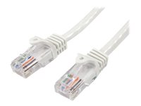StarTech.com Cable de Red Ethernet UTP Patch Snagless Sin Enganches Cat5e Cat 5e RJ45 - cable de interconexión - 2 m - blanco