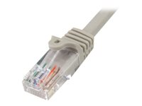 StarTech.com Cable de Red Ethernet UTP Patch Snagless Sin Enganches Cat5e Cat 5e RJ45 - cable de interconexión - 1 m - gris 45PAT1MGR