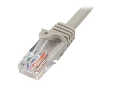  STARTECH.COM  Cable de Red Ethernet UTP Patch Snagless Sin Enganches Cat5e Cat 5e RJ45 - cable de interconexión - 1 m - gris45PAT1MGR