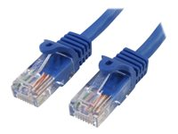 StarTech.com Cable de Red Ethernet UTP Patch Snagless Sin Enganches Cat5e Cat 5e RJ45 - cable de interconexión - 1 m - azul