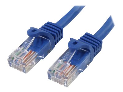  STARTECH.COM  Cable de Red Ethernet UTP Patch Snagless Sin Enganches Cat5e Cat 5e RJ45 - cable de interconexión - 1 m - azul45PAT1MBL