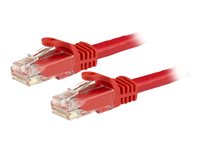 StarTech.com Cable de Red Gigabit Ethernet 15m UTP Patch Cat6 Cat 6 RJ45 Snagless Sin Enganches - Rojo - cable de interconexión - 15 m - rojo