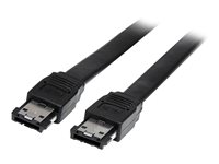 StarTech.com Cable eSATA Blindado de 91cm - Macho a Macho - Negro - cable eSATA - 91 cm