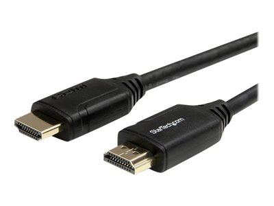  STARTECH.COM  Cable HDMI premium de alta velocidad con Ethernet - 4K 60Hz - 1m - Cable HDMI Certificado Premium - HDMI 2.0 - cable HDMI con Ethernet - 1 mHDMM1MP